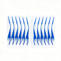 Brosses interdentaires en silicone souple en gros pour appareils dentaires, cure-dents pour le nettoyage des dents, brosses dentaires en caoutchouc pour adultes