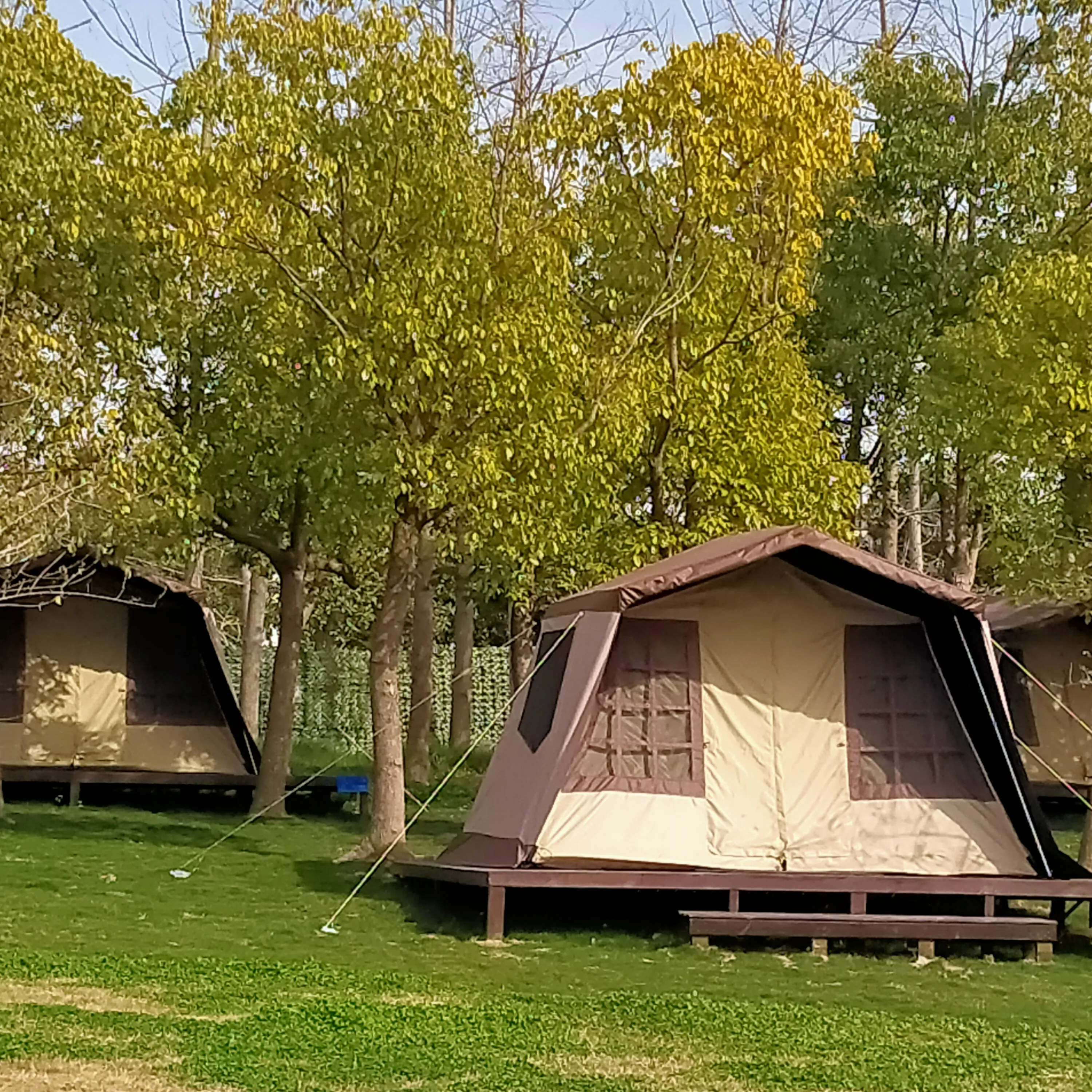गर्म होटल किराए के लिए निर्मित आउटडोर घर तम्बू विशाल अंतरिक्ष पिकनिक तम्बू डेरा डाले हुए तम्बू
