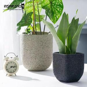 Gufo di cemento rustico in stile Vintage cementificio vaso grande porta fioriera di cemento Design grande fioriera <span class=keywords><strong>da</strong></span> esterno - Product Image 6