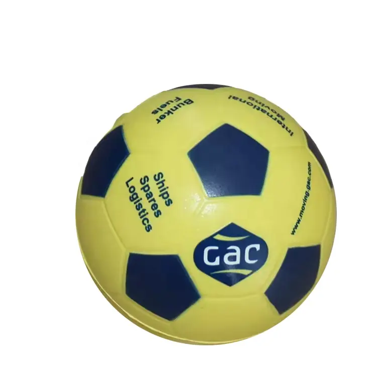 Рекламный футбольный мяч для снятия стресса, оптовая продажа, полиуретановая пена, индивидуальная цветная мягкая футбольная игрушка с логотипом