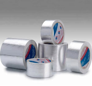 暖通空调冰箱遮蔽用优质形状自粘耐热纯铝箔胶带水活化热熔 - Product Image 1