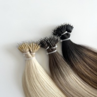Cheveux Humains en Gros Pré-collés, Cuticules Alignées, Vierge Européen, Liens Kératine, Double Drawn, Double Nano Tip