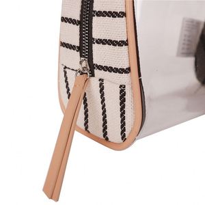 BSCI Factory Transparent Toiletry Wash Bag Mini travel cosmetic bags polyester Clear Fashionable Custom <b>Make</b> up Bag for Woman - Product Image 4