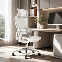 Nouvelle chaise de bureau exécutive ergonomique à dossier haut en maille intégrale certifiée BIFMA 2026, chaise de patron réglable pour la maison et le bureau