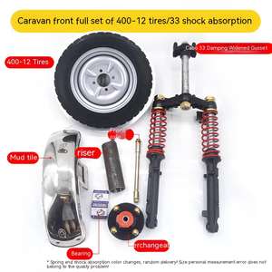 Tricycle électrique amortisseur Wukong tourisme passager <span class=keywords><strong>boxcar</strong></span> fermé hydraulique avant fourche amortisseur - Product Image 5