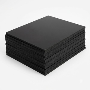 Panneau en mousse PVC WPC 0,8 G/cm3, épaisseur 8 mm, lisse, noir, résistant au feu, imperméable, de qualité alimentaire, pour les murs de cuisine - Product Image 1