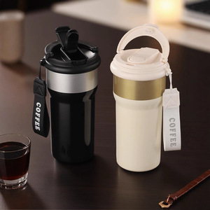 Tasse à café isotherme en acier inoxydable 316, double usage, pour le bureau - Product Image 2