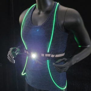 Chaleco de Seguridad Reflectante LUMIXELL con Linterna Frontal Recargable de 200lm IP44, Luz Intermitente para Correr y Ciclismo - Product Image 6