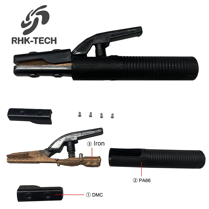 RHK портативный американский тип 500Amp DMC lron латунный термостойкий держатель электрода для дуговой сварки TIG MMA