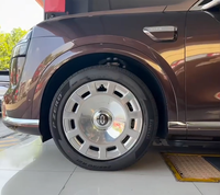 Jantes de luxe pour SUV grand format 5x112 5x120 22 24 pouces, finition argent brossé, forgées, pour Rolls-Royce Cullinan Range Rover
