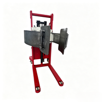 Chariot élévateur semi-électrique personnalisé Afuko FC avec pince rotative hydraulique CE, pneus pleins en polyuréthane 12V, batterie au plomb-acide
