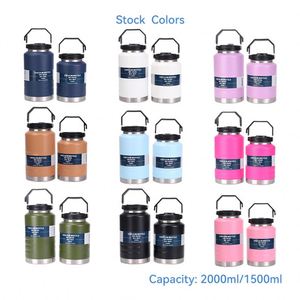 Hot Sale Custom 1.5L 1500Ml Outdoor Sports Stainless Steel Vacuum Insulated Water <b>Bottle</b> Flask Ice Bucket With Handle - Product Image 2