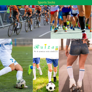 Meias de Compressão Femininas Personalizadas - Design de Punho e Base para a Temporada de Primavera, Material de Nylon, Altura até o Joelho para Enfermeiras - Product Image 4