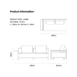 Muebles de terraza exterior, conjunto de sofá para salón, muebles de sala de estar, jardín, en forma de L Patio, sofá Seccional de ratán para exteriores - Product Image 4