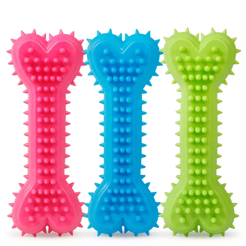 KINYU Original Pet Products Manufacturer Hot sale Pet Chew Toys Dogs Bone Dental Care Teeth Cleaning Durable Rubber Toys For Dog