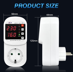 Prise de terre standard JIUJI 16A, interrupteur intelligent universel, prise de protection contre les surtensions et les surintensités, normes UK, EU, US - Product Image 2