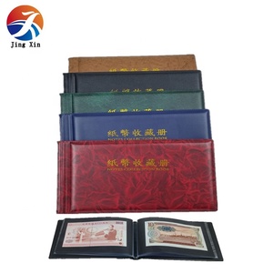 <span class=keywords><strong>Album</strong></span> de 60 pochettes en papier, coupures de banque, collection de <span class=keywords><strong>timbres</strong></span>, livre d'argent - Product Image 1