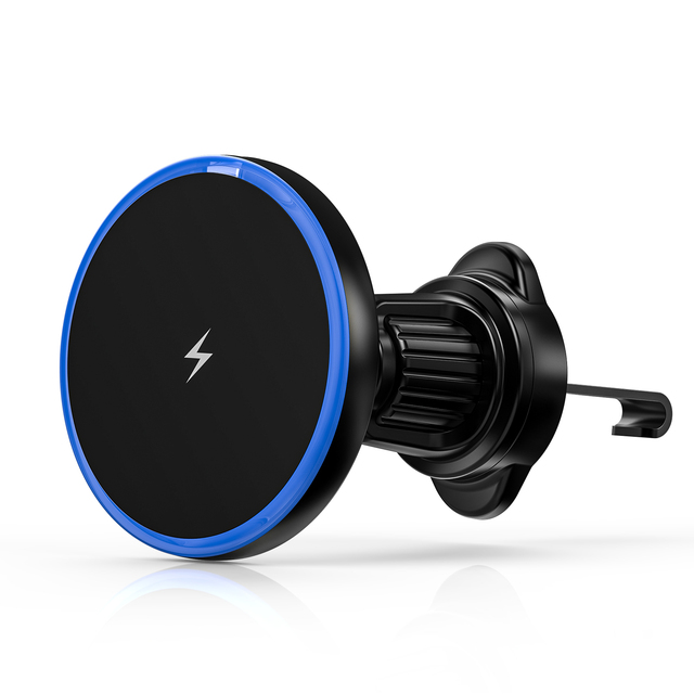 Auto Clamping Wireless Car Charger Phone Holder for Air Vent 15W Fast Charging Magnetic Car Mount