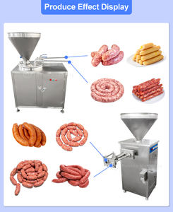 آلة حقن اللحوم الهيدروليكية سريعة 220 فولت، معدات من الفولاذ المقاوم للصدأ 304، قوة 1.5 كيلو واط، آلة حشو النقانق الهيدروليكية سعة 26 لتر - Product Image 2