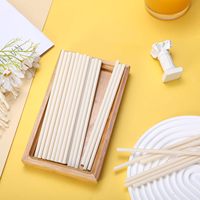 Pailles jetables fête écologique compostable pailles en fibre de bambou pour jus