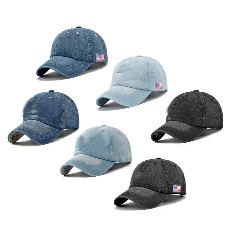 مخصص الأزياء نيويورك الرياضة الرجال النساء Usa قبعة بتصميم هيب هوب Gorras 3d التطريز إلكتروني الجينز Snapback قبعة الدنيم قبعة بيسبول