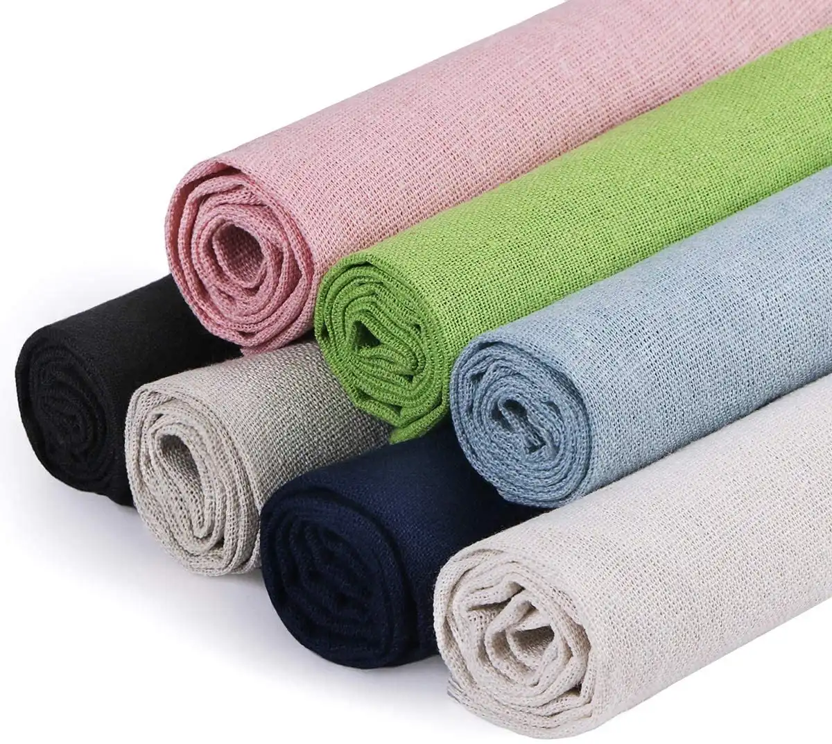 Amazon commercio all'ingrosso personalizza il fai da te cucire fatti a mano colorati 7 colori poliestere aida panno di tela del ricamo cucito tessuto