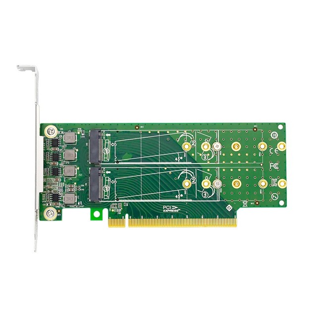 Linkreal PCIe X16 to 4 Port M.2 NVMe SSD Adapter