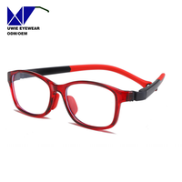 Lunettes optiques rectangulaires TR90 personnalisées OEM, anti-lumière bleue, pour enfants et adolescents, taille 50-15-125, logo personnalisé, MOQ 10 pièces