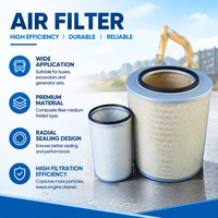 Filtre à air radial en fibre composite authentique 1544449 1660903 AF4560 P778605 P532046 pour pièces de moteur de bus et d'excavatrice Volvo