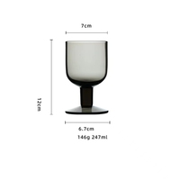 Tasse en verre sans plomb verres à boire tasse à eau à la main gobelet en verre tasse à eau couleur gobelet ensemble de verre