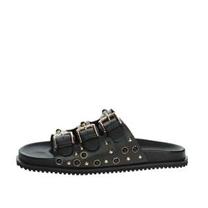 Ciabatte basse da donna K-10931 bianche, sandali comodi e piatti - Product Image 1
