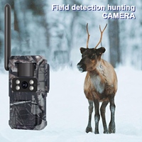 Caméra de chasse aux cerfs 8MP 2K Ucon 4G LTE, longue durée de vie de la batterie, caméra de suivi de la faune, caméra sans lumière, panneau solaire 3W