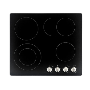 Table <span class=keywords><strong>de</strong></span> cuisson <span class=keywords><strong>vitrocéramique</strong></span> encastrable 7200W 4 zones, commande tactile, plaque en verre facile à nettoyer, surface lisse, 59cm - Product Image 2