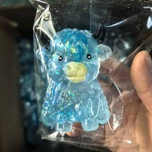 Juguetes antiestrés de moda: Squishy de vaca de las Tierras Altas, Squishy de comida arcoíris grande, Squishy sorpresa de sonrisa con purpurina, Squishies de comida arcoíris grandes - Product Image 4