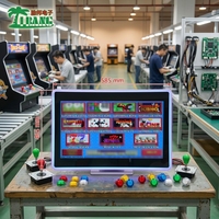 Pantalla LCD de 21.5 Pulgadas para Juegos de Arcade con Marco Abierto, Monitor VESA, Tira de Luz LED, HMI, 1920x1080, DVI, Capacitiva, TFT