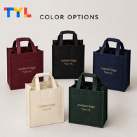Tas Belanja Jinjing Anggur 6 Botol dengan Logo Kustom, Bahan Non Woven, Dilengkapi Sekat dan Pegangan yang Diperkuat untuk Kemasan Hadiah Winery