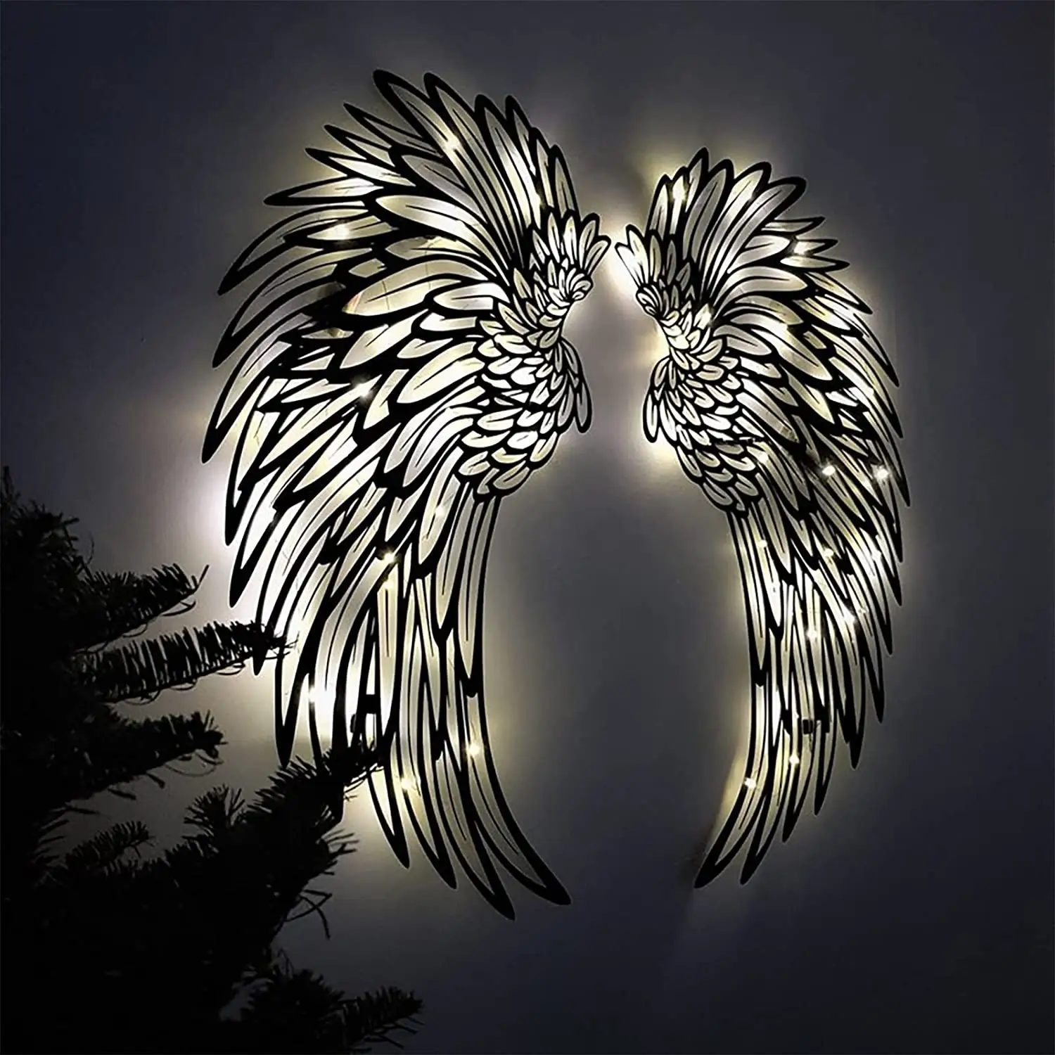 Muur Opknoping Metalen Engel Vleugels Kunst Sculptuur Engel Vleugels Metalen Muur Kunst Voor Thuis Slaapkamer