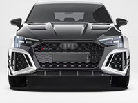 Kit de Décoration et d'Amélioration pour Audi RS3 8Y Facelift Style PK – Ailerons Avant en Fibre de Carbone Sec et Lame de Pare-chocs Avant