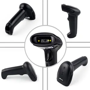 Symcode MJ-6706DS 2D USB Handheld Barcode Reader hitam ABS pemindai kode batang 1 +/- 30 derajat 100,000lux Max 32 Bit CMOS N/a