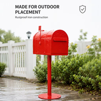 Boîte aux lettres rétro européenne en fer, modèle extérieur, étanche à la pluie, avec serrure, boîte à suggestions, accessoire décoratif