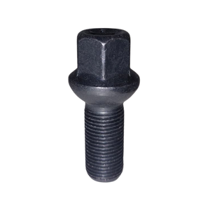 Boulon de roue de précision de qualité supérieure R13 à siège sphérique, clé hexagonale 17, M14x1.25, 29mm, zinc noir - Product Image 1