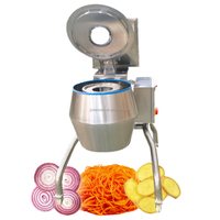 Machines de découpe et de tranchage industrielles pour légumes : choux-fleurs, plantains, pommes de terre, curcuma, oignons, manioc, carottes, aubergines en julienne