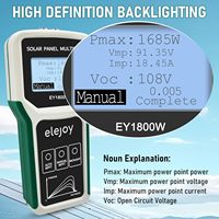Mesurable 1800 Watts tension courant de MPPT photovoltaïque PV panneau solaire multimètre numérique multi testeur mètre