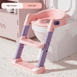 <strong>Childrens</strong> Potty Training Step <strong>Stool</strong> for Boys and Girls Plastic Featuring Toilet-Assist Pad Steps Footrest Seat Ring - Product Image 5