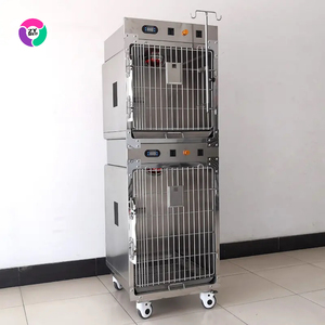 ZY-002 en vente Cage vétérinaire 2 portes Icu avec température équipement vétérinaire Cage à oxygène vétérinaire de haute qualité pour clinique - Product Image 5
