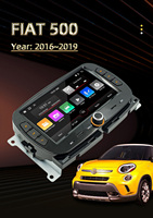 BQCC Android 15 GPS Navigator 7 pouces Autoradio avec Carplay pour FIAT 500 2016-2019 FM AM RDS DSP Lecteur multimédia de voiture