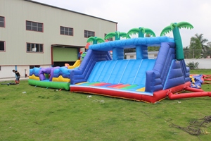 Inflatable Obstacle for Kids Octopus Jungle Theme Bouncer With Slide Sale Inflatable Obstacle Inflatable Obstacle Inflatable - Product Image 3