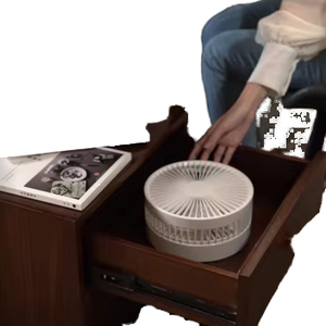 Ventilador de Escritorio Mecánico Recargable de 7.5 Pulgadas, Popular, de Plástico, con Control Remoto, Altura Ajustable, 7200mAh, Plegable, Fácil de Guardar, para Uso en Autocaravanas - Product Image 2