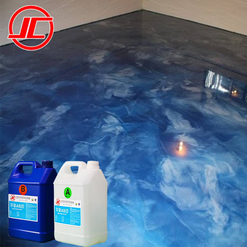 Clear Epoxy Resin for Epoxy Floor Marble and Metallic Floor Painting Coating