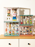 Boîte de rangement pour figurines de luxe personnalisée en PS haute transparence, empilable, durable, vitrine pour figurines en stock